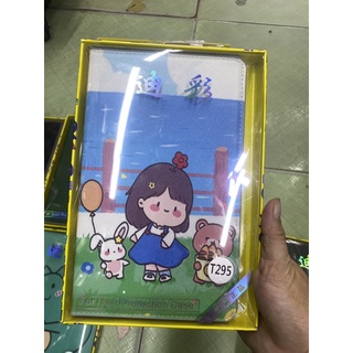 Bao da Sámung Galaxy Tab A8 2019 (T295) hình Doremon , kitty