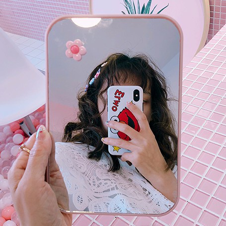 Gương Soi Để Bàn Trang Điểm Gấp Gọn Phong Cách Hàn Quốc