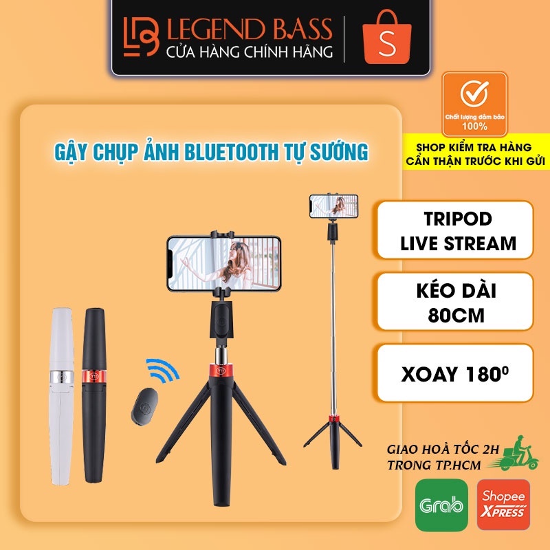 [HOT] Gậy Tự Sướng Bluetooth Đa Năng| Tripod Selfie Bluetooth Chống Rung Cao Cấp Có Thể Thu Gọn Livestream Cực Chất