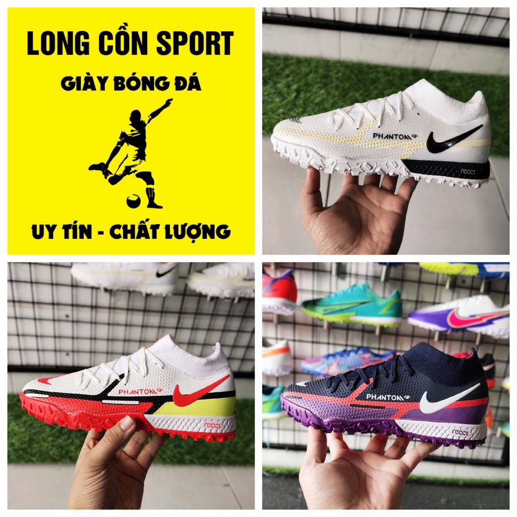 Giày đá bóng sân cỏ nhân tạo Phantom GT Elite Cao Cổ TF - Tặng Túi rút và Tất dệt kim - LONG CỒN SPORT