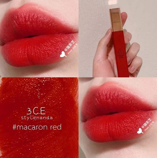 Son 3CE Cloud Lip Tint _Macaron red_Đỏ tươi