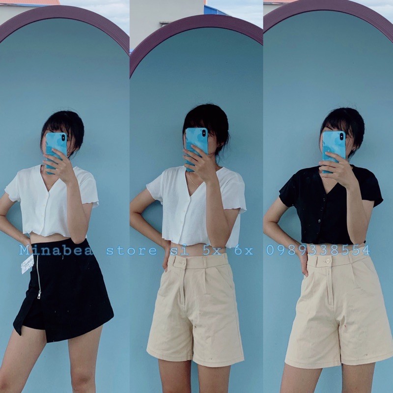 Chân váy chữ A có khoá xẻ tà chất umi siêu hot 🥰🥰