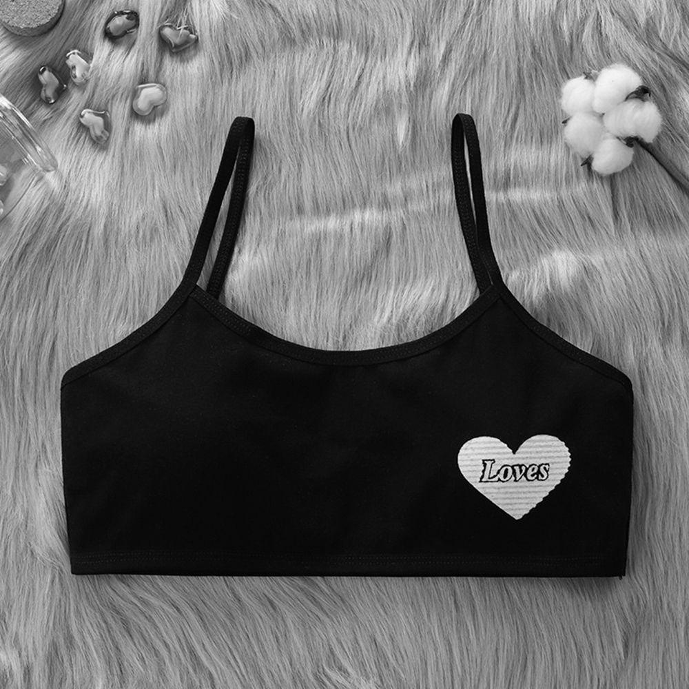 Mocho Áo Ngực Thể Thao Không Gọng Hình Trái Tim Đơn Giản Cho Nữ Sinh
