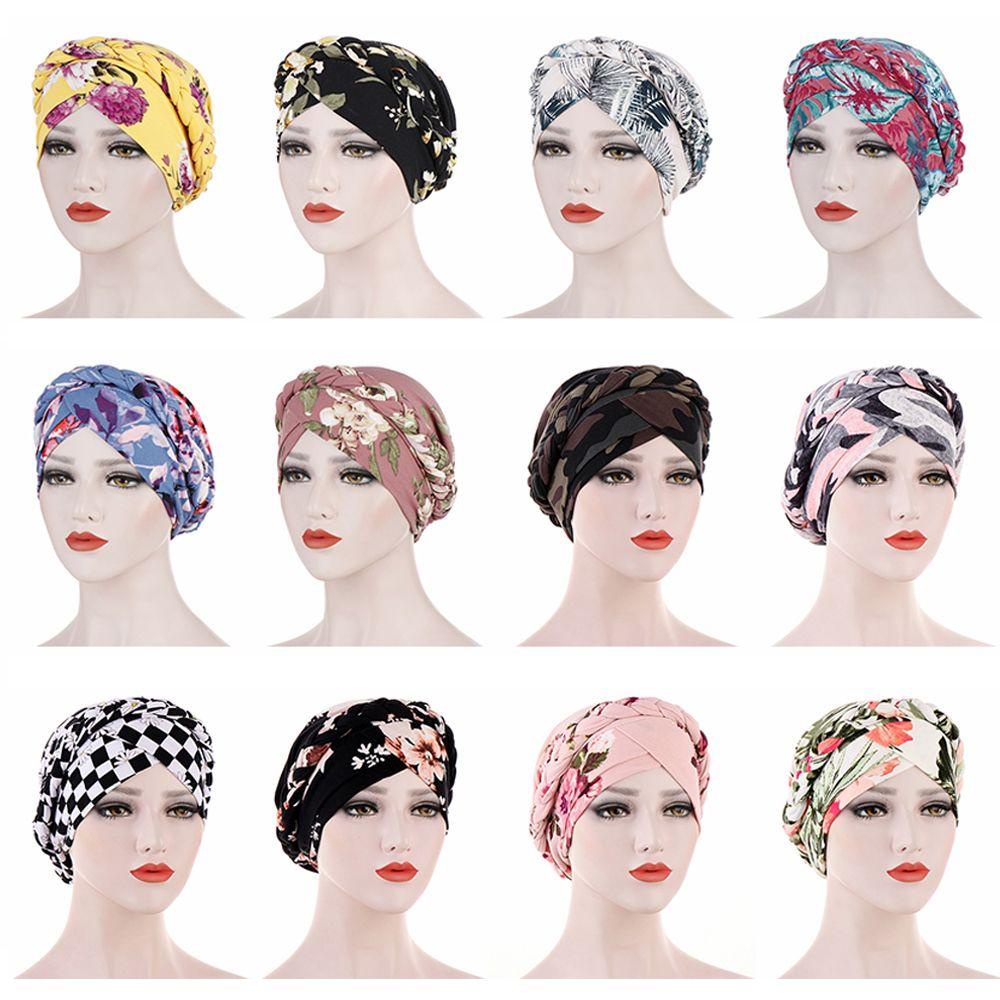 Mũ Cotton Trùm Đầu Mềm Mại In Họa Tiết Hoa Thời Trang 2020 Cho Nữ