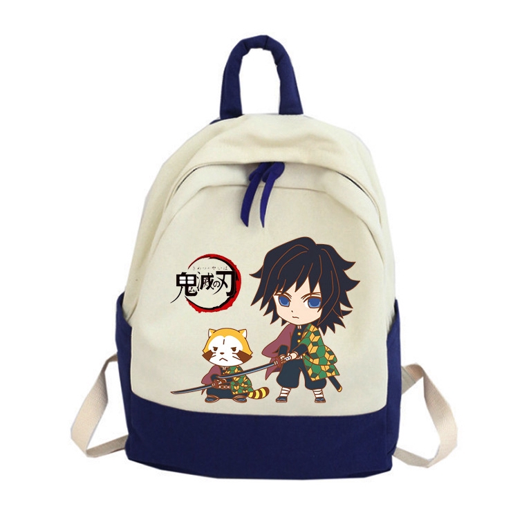 Balo canvas đi học in hình Anime Demon Slayer Kimetsu No Yaiba