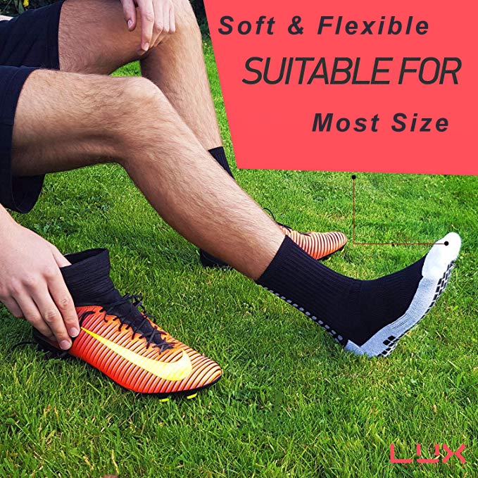 Vớ cotton thời trang nhiều màu sắc chống trượt dùng trong đá banh dành cho nam và nữ