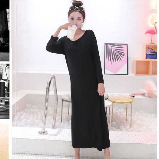 Đầm Dài Tay Phong Cách Hàn Quốc Thời Trang Thu Xuân Dành Cho Nữ 2022