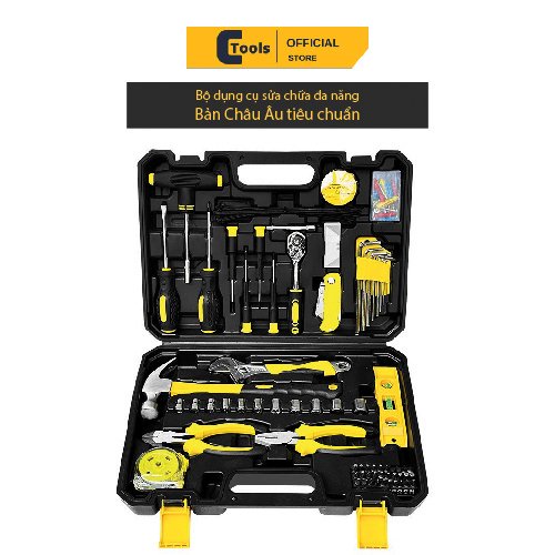 Bộ hộp dụng cụ sửa chữa đa năng kèm đồ nghề sửa chữa bản xuất Châu âu