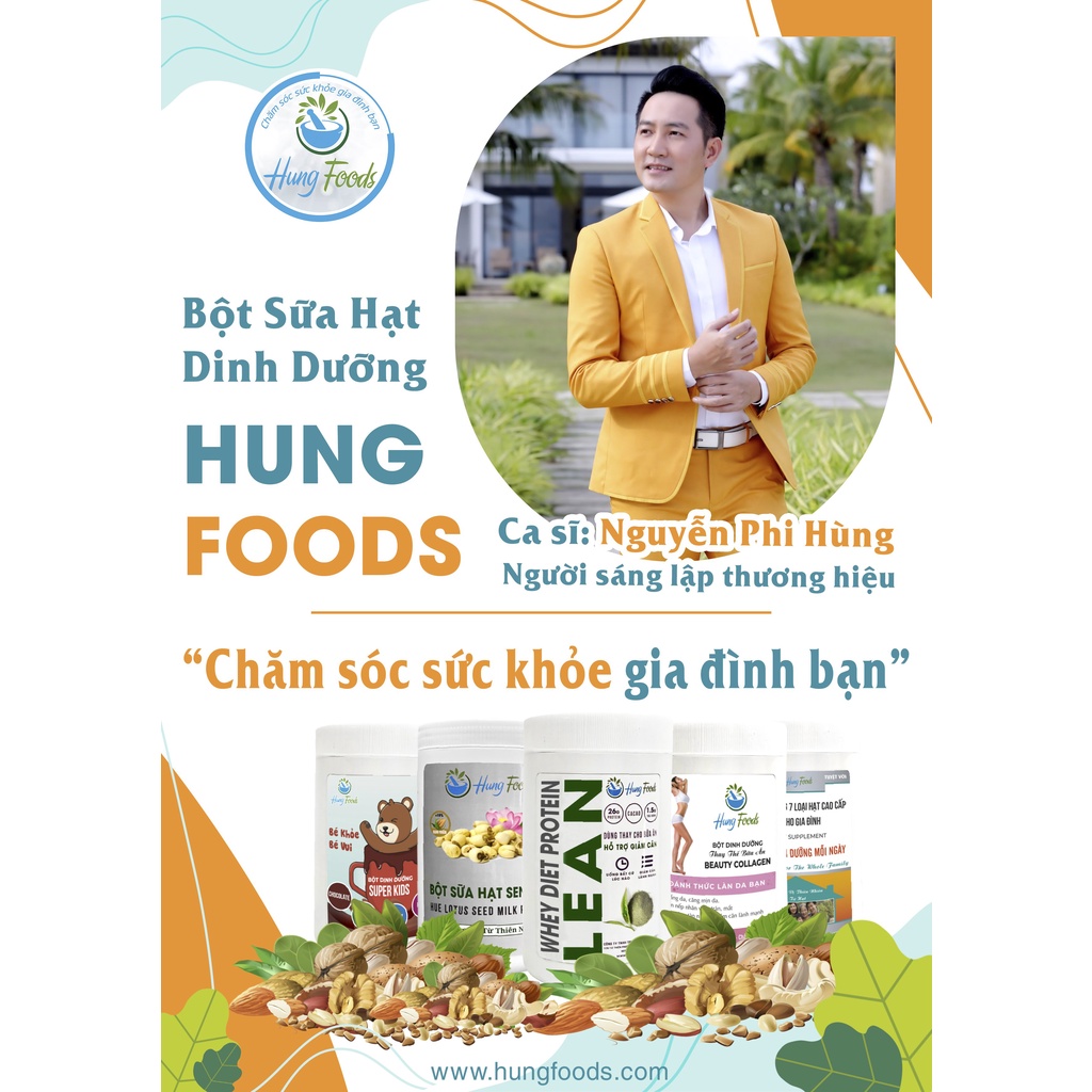 Bột sữa hạt sen Huế (Loại 500g) Sữa Thực Vật Chay ( Cam kết hàng chính hãng)