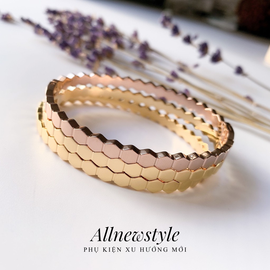 Vòng tay Allnewstyle 2021 vòng tổ ong khóa cài