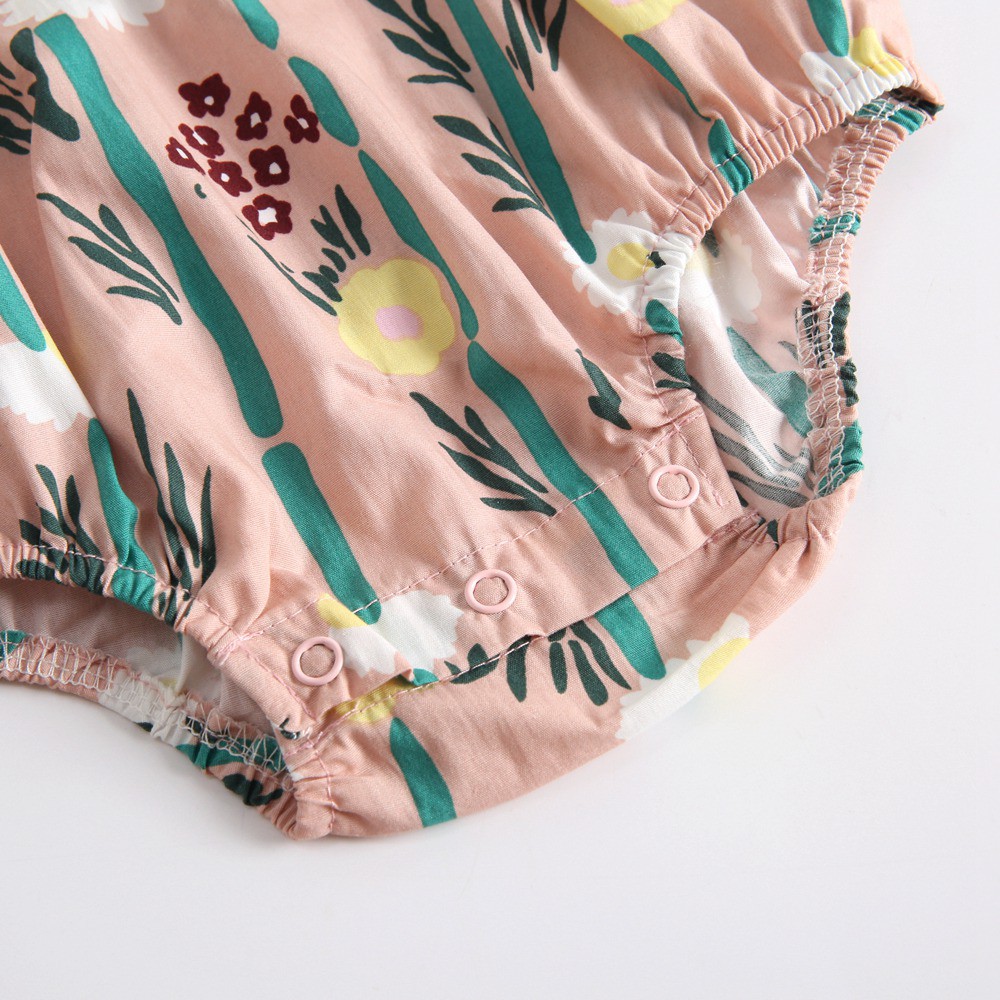 Áo Liền Quần Sanlutoz Thời Trang Hè Vải Hoa Cho Bé Gái