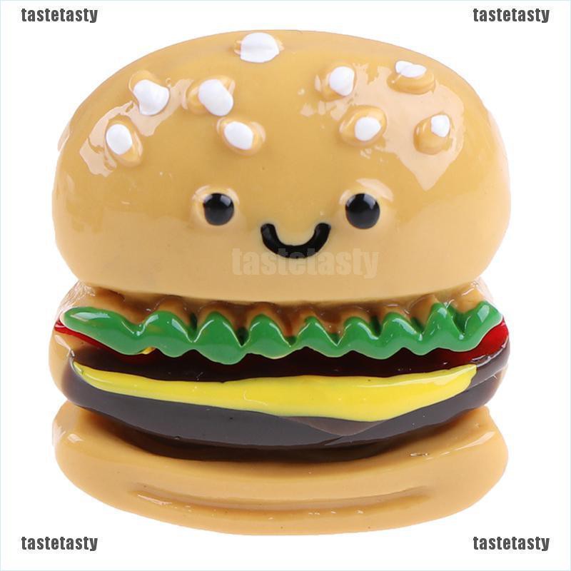Set 10 Mô Hình Bánh Hamburger Mini Bằng Nhựa Resin Độc Đáo Trang Trí Nhà Cửa Diy