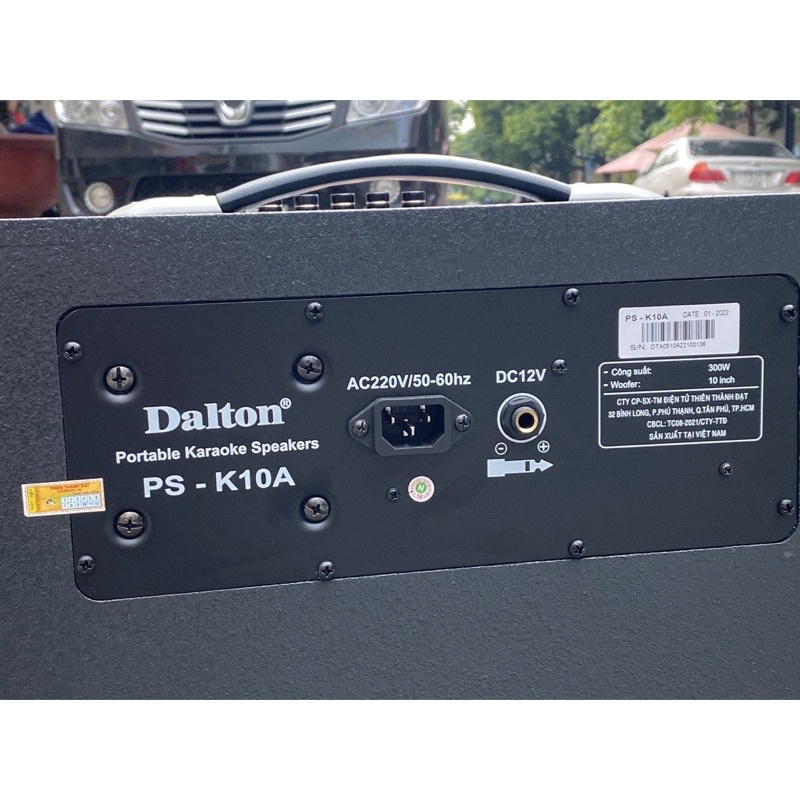 Loa kéo bluetooth xách tay Dalton PS-K10A, K8A, K6A-luxury, mic kim cương. Hàng Chính Hãng