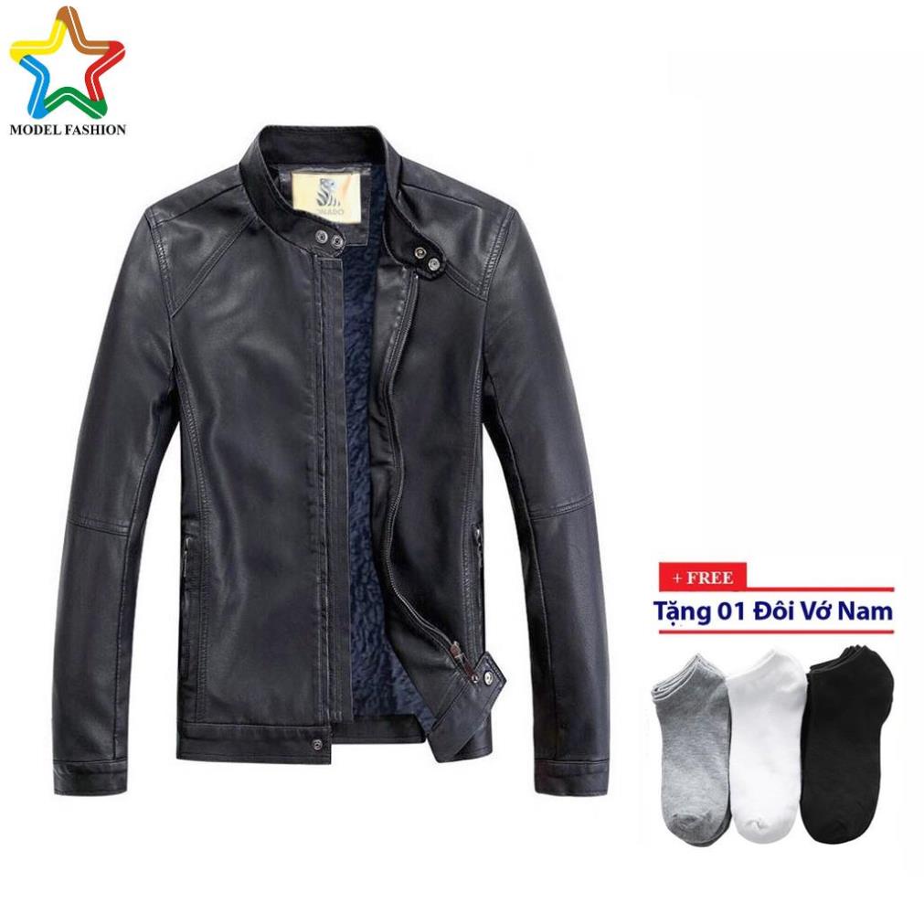 Áo Khoác Da nam hàn quốc PHL Fashion AK598103 - Tặng vớ