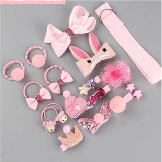 Set kẹp tóc 18 chi tiết cho bé gái