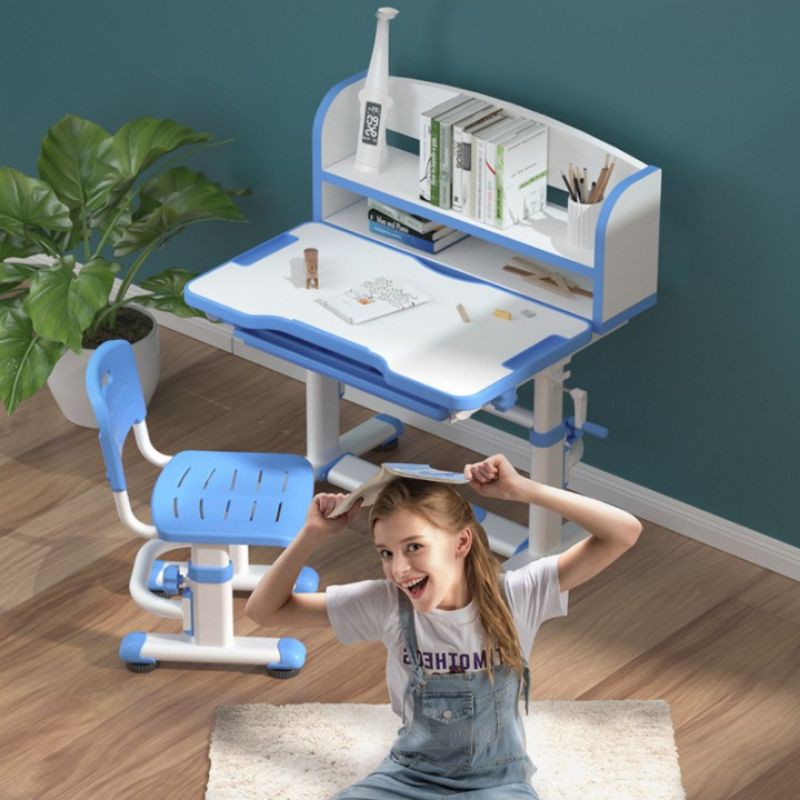 Bộ Bàn học Thông minh cao cấp tăng chỉnh độ cao chống gù chống cận [tặng kèm đèn thông minh tích hợp đồng hồ] | BigBuy360 - bigbuy360.vn