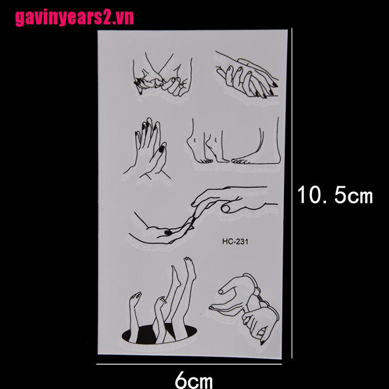 (Hàng Mới Về) Bộ 2 Hình Xăm Dán Chống Thấm Nước