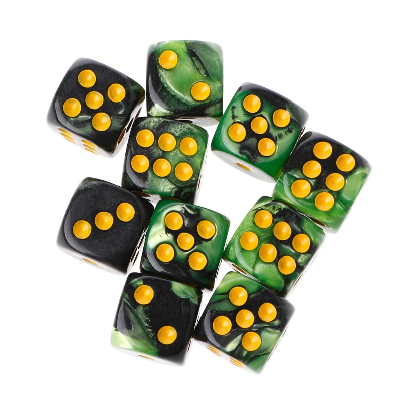 Set 10 viên xúc xắc đồ chơi cao cấp độc đáo 12mm