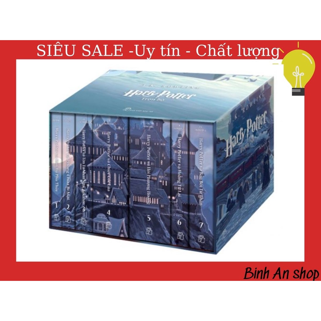 Bản đẹp từ bìa-Trọn bộ Harry Potter phiên bản Tiếng Việt (7 Cuốn )
