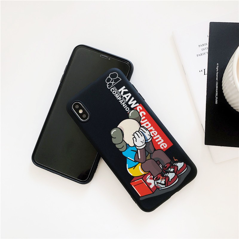 Ốp lưng iphone Kaws x Sup TPU trơn dẻo mềm 5/5s/6/6plus/6s/6splus/7/7plus/8/8plus/x/xr/xs/11/12/pro/max/plus/promax | BigBuy360 - bigbuy360.vn