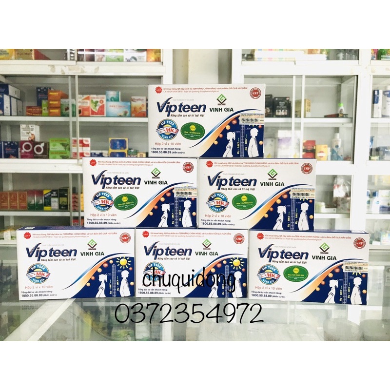 ✅ Vipteen hỗ trợ tăng chiều cao  hộp 20 viên