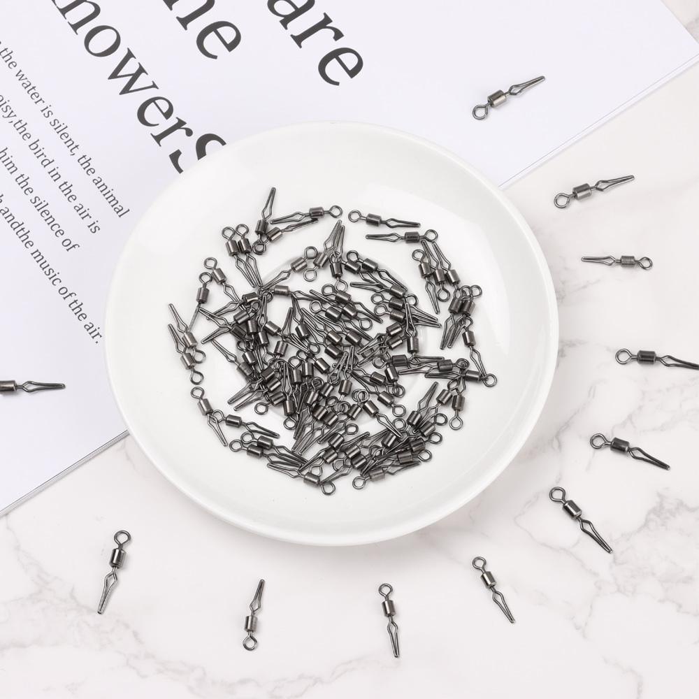 Set 100 Móc Câu Cá Kèm Kẹp Gắn Bên Tiện Lợi