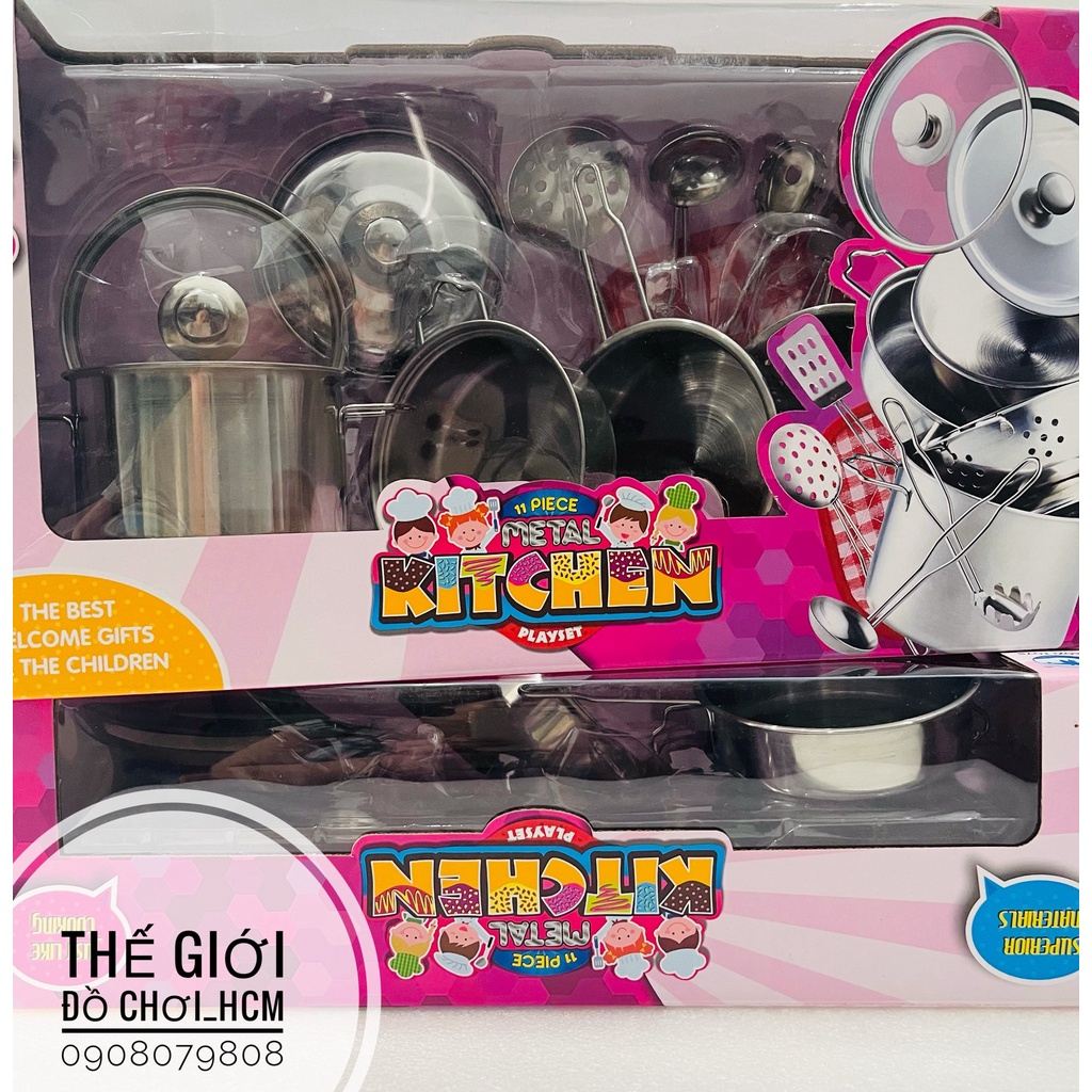 [ HOT-INOX-CÓ CLIP] Đồ chơi nấu ăn dành cho bé yêu thích nhà bếp