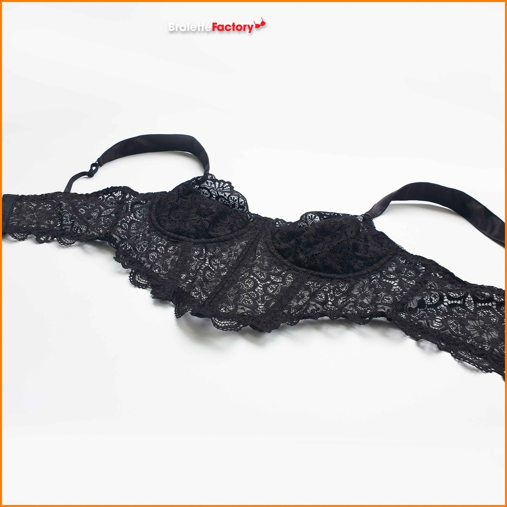 [Tặng mã 30k] Áo lót croptop BraletteFactory, áo lót ren mỏng sexy có gọng, mút lót, bralette hàng thiết kế [ mẫu N05] | BigBuy360 - bigbuy360.vn