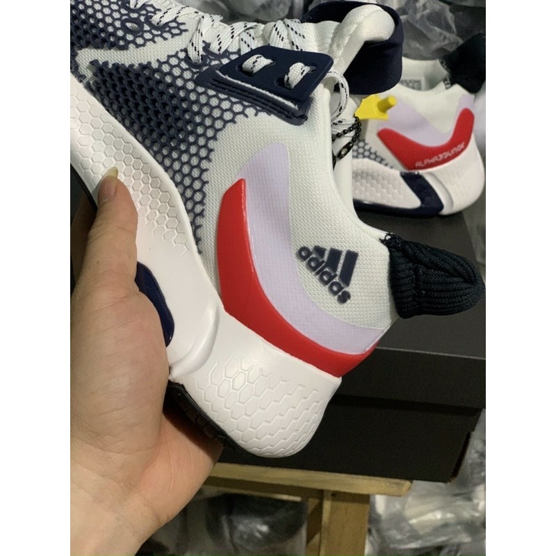 Giày alphabounce 2021 trắng đỏ hàng cao cấp