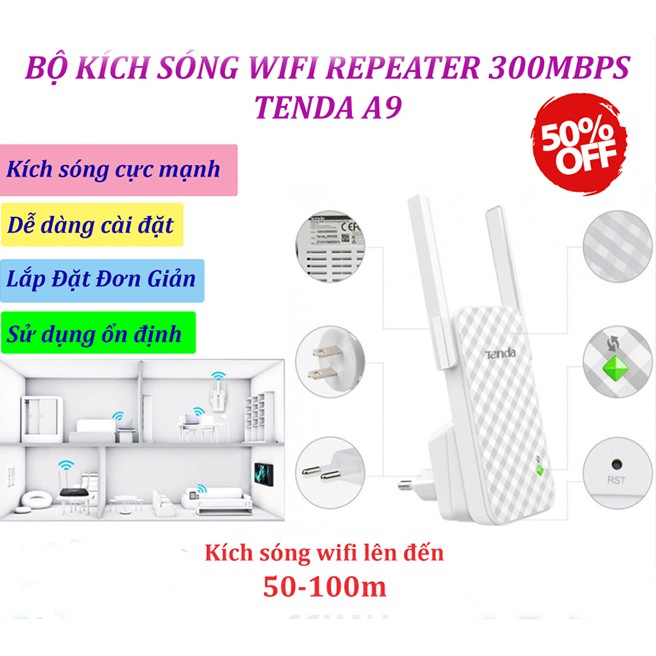 ( Xả kho sập sàn) Kích sóng wifi,Kích sóng Wifi TENDA - bảo hành uy tín