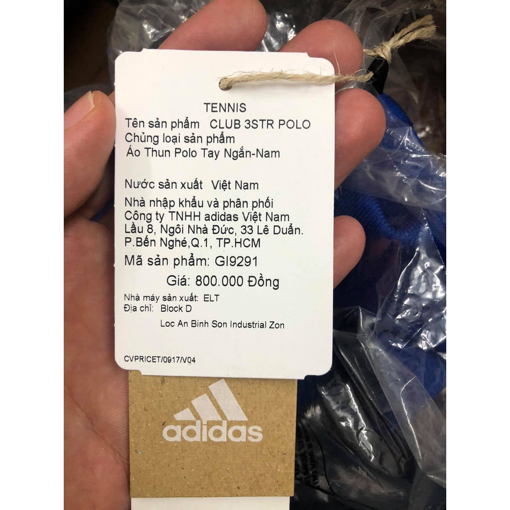 Áo Polo Adidas 3-Stripes Club sẵn size XS S M L âu