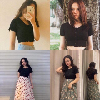 MONIKA TOP - CROPTOP CHẤT THUN GÂN MỀM MẠI FORM BASIC ĐƠN GIẢN