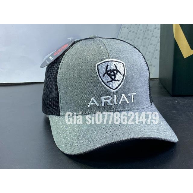 mũ lưỡi trai Thêu ARIAT - nón kết thể thao phối lưới unisex thời trang