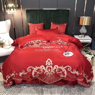 Bộ Chăn ga gối Lụa thêu cao cấp