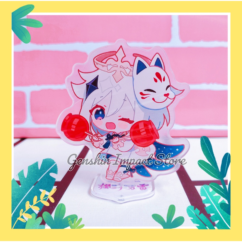 Mô hình standee nhân vật PAIMON game Genshin Impact mẫu nhà hàng