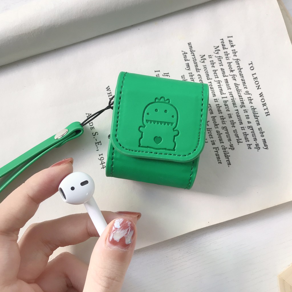 Vỏ Bảo Vệ Hộp Sạc Tai Nghe Bằng Tpu Mềm Có Dây Đeo Hoạt Hình Cho Iphone Airpods Pro Airpods 1/2 | BigBuy360 - bigbuy360.vn