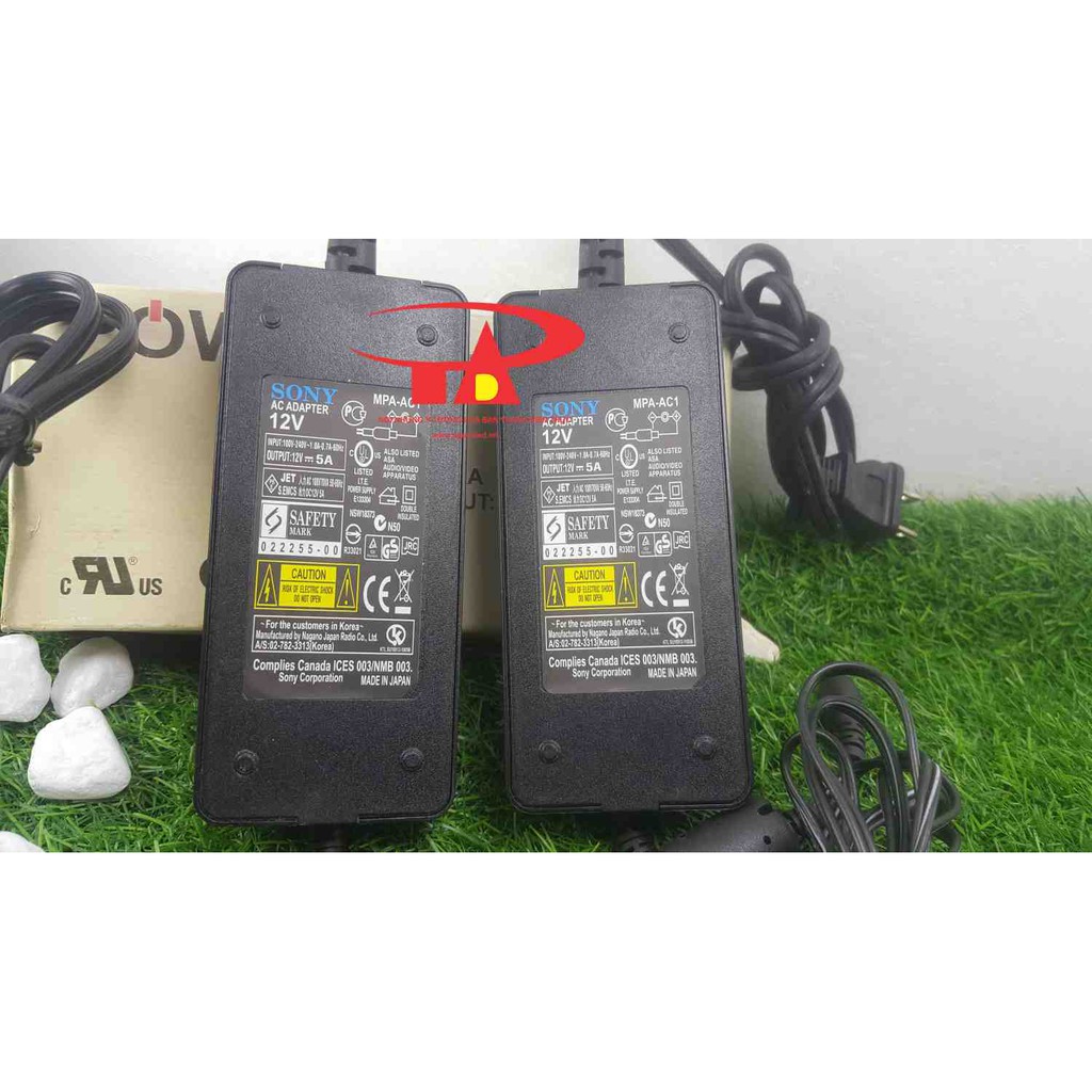 Adapter 12V 5A SONY (NÊN MUA, LOẠI TỐT, GIÁ RẺ) chất lượng, đủ ampe dùng cấp nguồn Adaptor DC12V 5A cho camera...