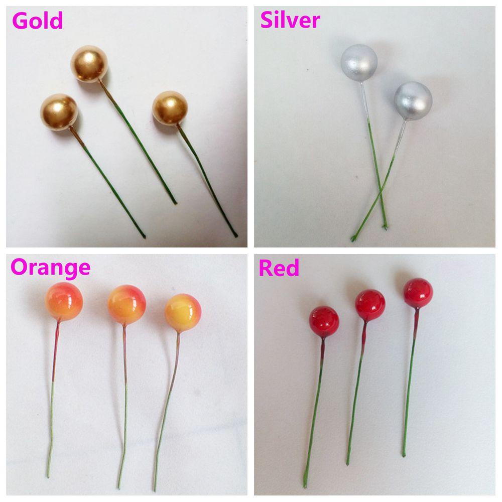 KUNHEV Set 50 / 100 Quả Berry Giả Nhiều Màu Trang Trí Cây Thông Noel DIY