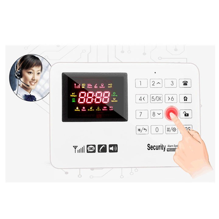 Thiết Bị Báo Động Chống Trộm dùng SIM XINJIA B-130 GSM (Phím cảm ứng )