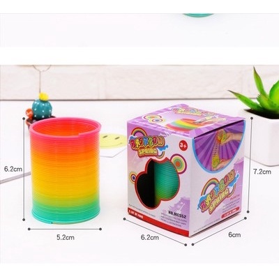 Đồ chơi cầu vồng ma thuật, lò xo phát triển trí tuệ, trí thông minh, đồ chơi cho bé, trẻ em