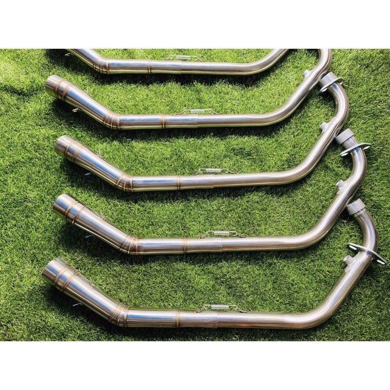 Cổ pô 2 khúc Inox form Wrx gắn Winner,Sonic,Raider,Satria,Exciter
