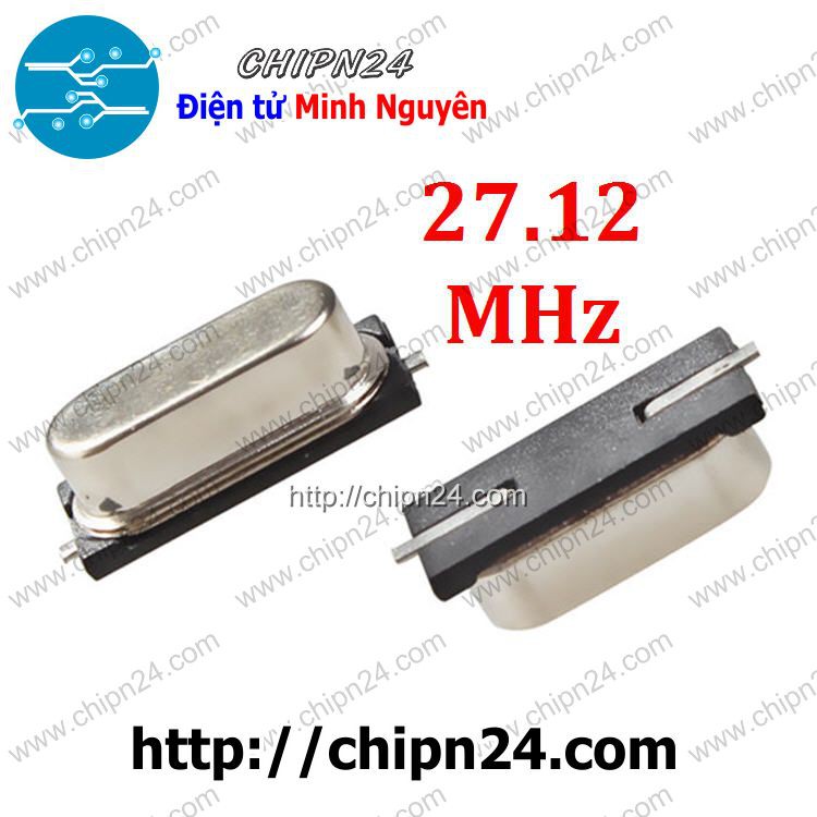 [3 CON] Thạch anh Dán 27.12M 49SMD (27.12MHz 27.12)