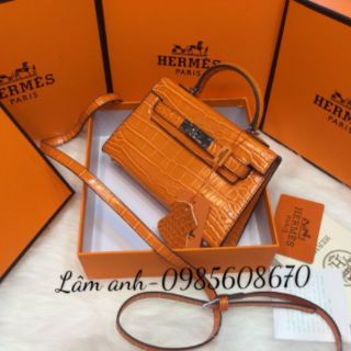 Túi xách hm kelly da rắn size đáy 20