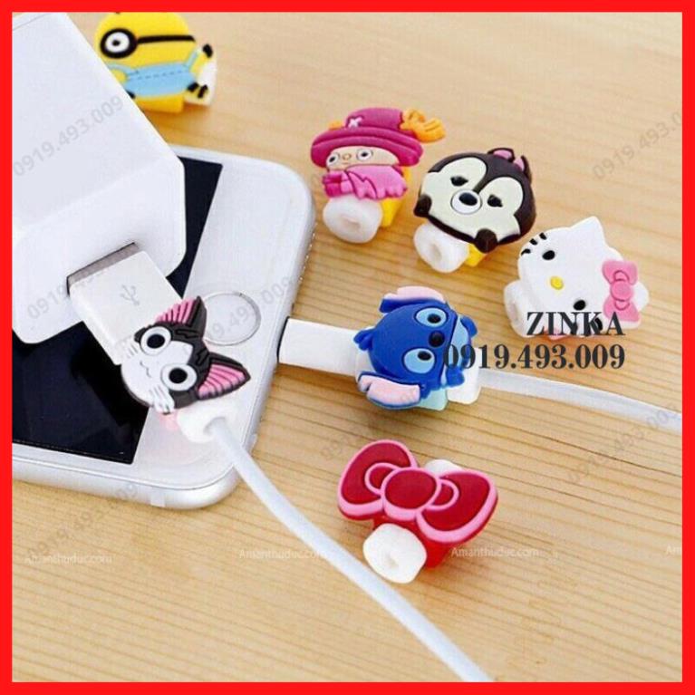 Nút Gắn Bảo Vệ Dây Tai Nghe, Cáp Sạc Hình Thú Cute