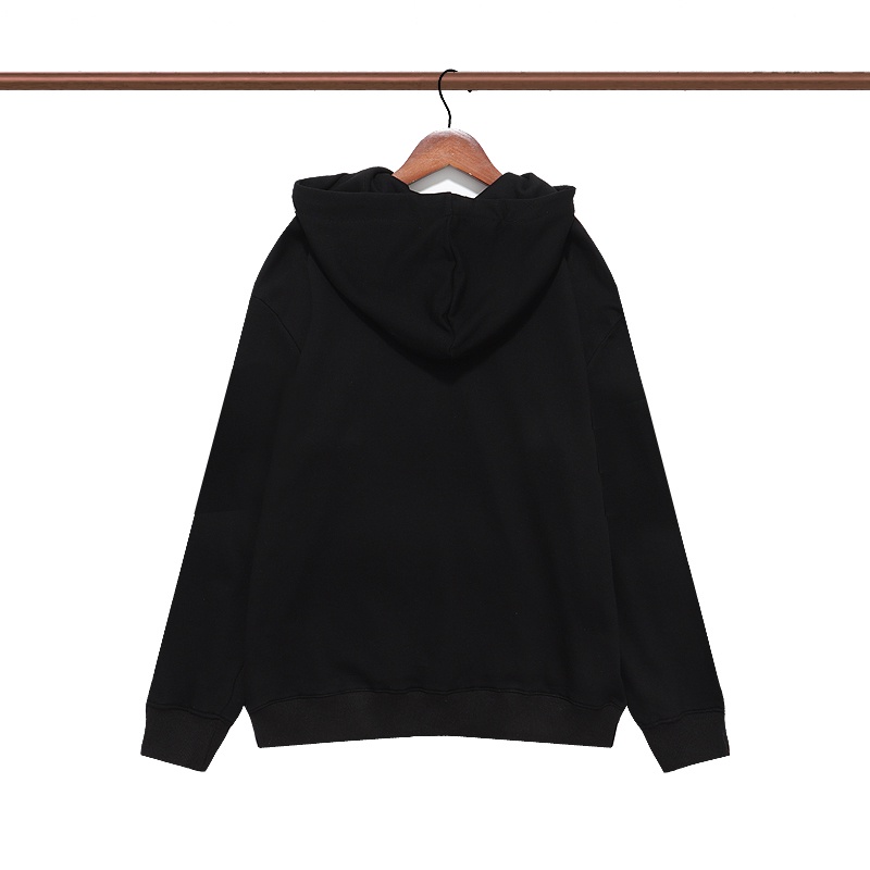 Gu Áo Hoodie Dáng Rộng Thoải Mái In Chữ Và Ngôi Sao Phía Trước Thời Trang Đường Phố Cao Cấp Terry