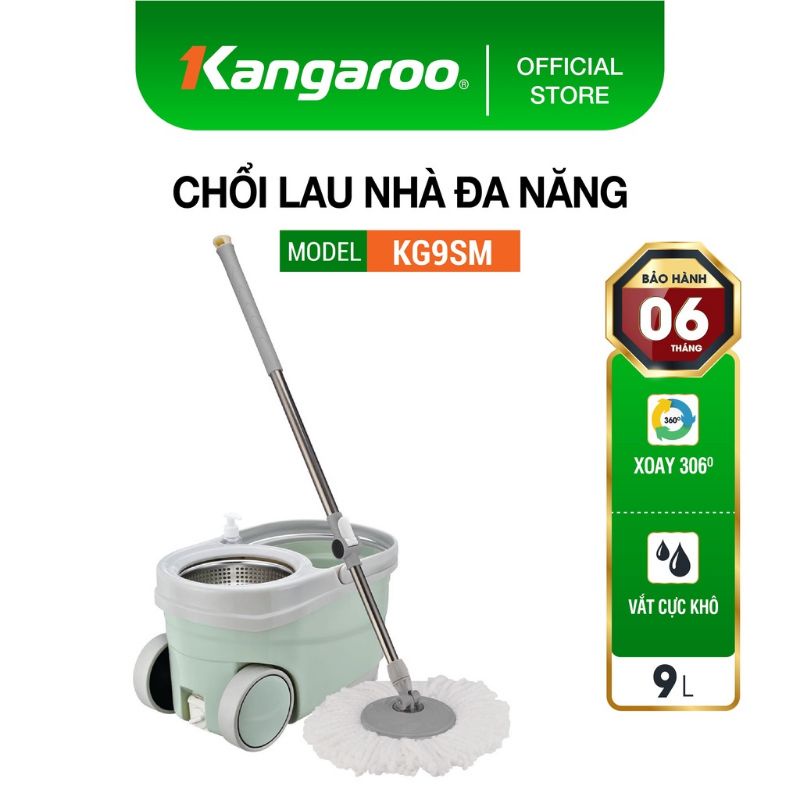 Chổi lau nhà 360 độ kangaroo kg9sm bảo hành 12 tháng