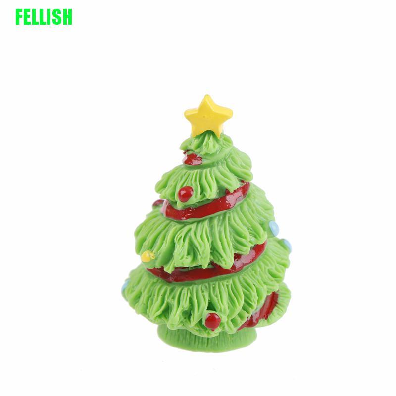 Set 2 mô hình cây thông noel mini trang trí sân vườn