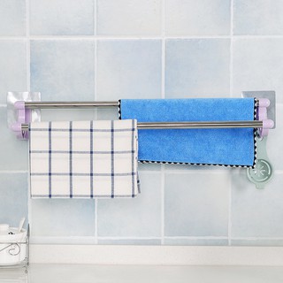 Thanh Đôi Dán Tường Inox Treo Khăn Quần Áo Và Dụng Cụ Dùng Trong Nhà Tắm Hoặc Nhà Bếp Bền
