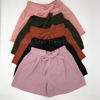 Quần short, quần đùi nữ thắt nơ