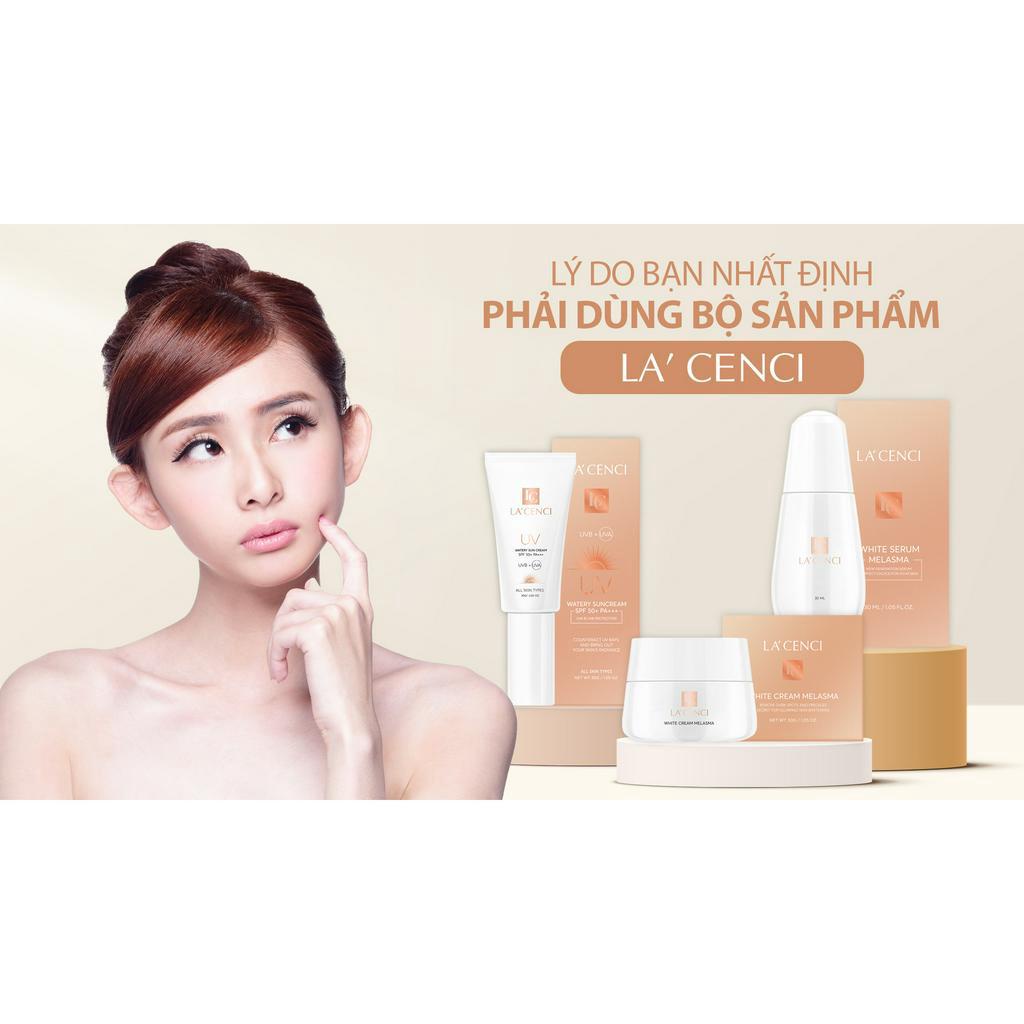 Bộ 3 Sản Phẩm LA'CENCI Trắng Da Mờ Nám Trẻ Hóa Làn Da